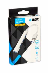 iBOX USB šakotuvas 1x USB 3.0 + 3x USB 2.0