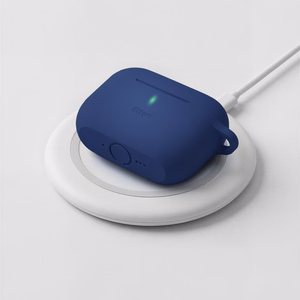 Etteri silikoninis dėklas, skirtas AirPods Pro 3 tamsiai mėlynas