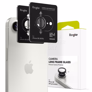 Защита рамки камеры Ringke 2 шт. для iPhone 16e / 17e - чёрный