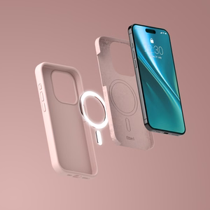 "Etteri" silikoninis "Mag" dėklas iPhone 14 6,1" šviesiai rožinės spalvos
