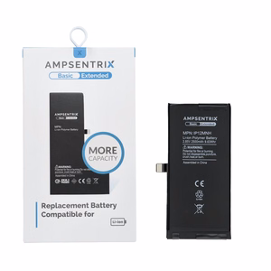 AmpSentrix Basic battery for iPhone 12 Mini (high capacity 2500 mAh)