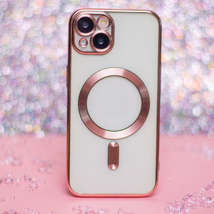 TFO Color Chrome Mag case for iPhone 17 Pro 6.3″ / iPhone 18 Pro 6.3″ – rose gold