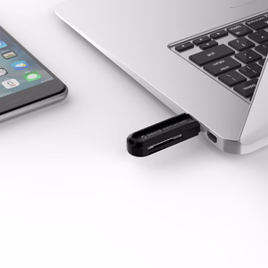 Orico CRS21 USB 3.0 SD ir microSD atminties kortelių skaitytuvas, juodas