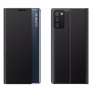 Чехол New Sleep Case с функцией подставки для Samsung Galaxy A03s (166.5) чёрный