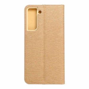 Flip case for Samsung S21 FE Luna Book Gold gold
