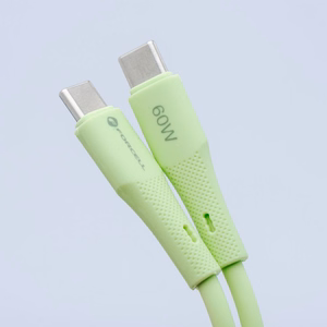Кабель USB C to USB C Forcell F-Energy QC4.0 PD 3A 60W Silicone 1 m C344 зелёный