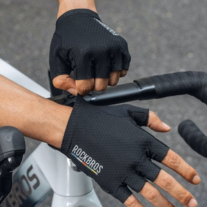 Rockbros TLS004 ROAD TO SKY Short Shock Absorbing Cycling Gloves S - Black