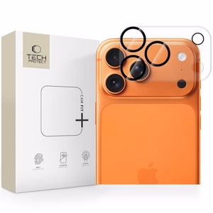 Apsauginis stikliukas kamerai Tech-Protect Cam Fit+ Apple iPhone 17 Pro skaidrus