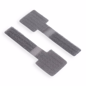 Blue Star PJ-COZ413 self-adhesive hook-and-loop cable ties – grey, 10 pcs.