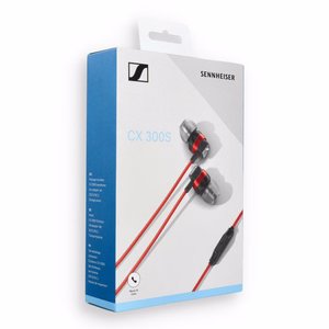 Проводные наушники Sennheiser CX 300S, Jack 3,5 mm, красные