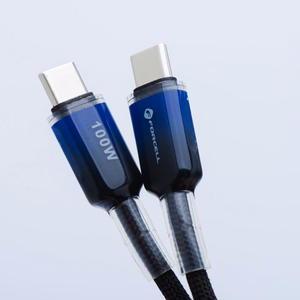 Кабель USB C to USB C Forcell F-Energy QC4.0 PD 5A 100W Gradient 1 m C357 чёрный