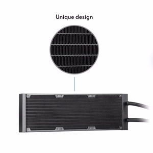 Chieftec CLC-360-VRM-RGB computer cooling system Computer case All-in-one liquid cooler 12 cm Black