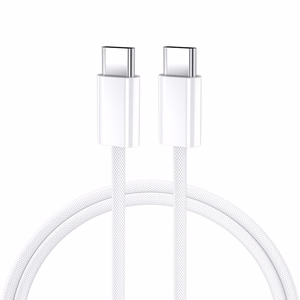 BWOO kabelis USB-C - USB-C 2m 60W baltas