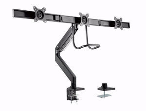 Gembird MA-DA3-03 monitoriaus laikiklis arba stovas 68,6 cm (27") Stalas Juoda
