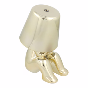 Stalo lempa prie lovos GOLD MAN Art Deco sėdinti (versija 4) MLTL