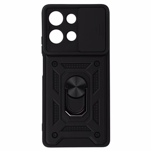 Slide Camera Armor dėklas telefonui Motorola Moto G75 5G juodas