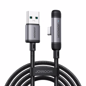 Joyroom S-A56 EnjoyX Series 90° Кабель USB-A - USB-C 3A 1.2м - чёрный
