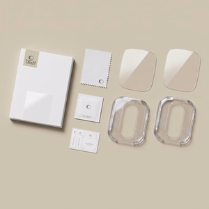 Tech-Protect Easy Set+ grūdintas stiklas 2 rinkinys Apple Watch Ultra 1/2 49mm - skaidrus