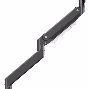 Maclean MC-968 dvigubos rankos monitoriaus laikiklis su dujine spyruokle 17-57″, 27 kg, VESA 200x200