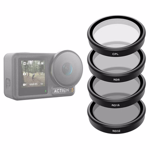 4 TELESIN CPL/ND8/ND16/ND32 filtrų rinkinys DJI Osmo Action 3 / 4 / 5