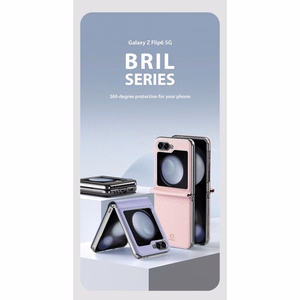 Dėklas Dux Ducis Bril Samsung F741 Z Flip6/F761 Z Flip7 FE violetinis