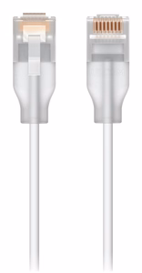 Ubiquiti UACC-Cable-Patch-EL-0.15M-W tinklo kabelis skaidrus, baltas Cat6