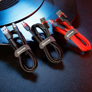 Кабель Baseus Cafule Micro USB 2A 3м (чёрно-красный)