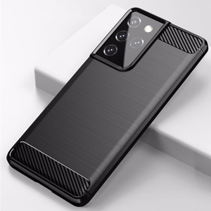 Carbon Case гибкий TPU чехол для Samsung Galaxy S21 Ultra 5G синий