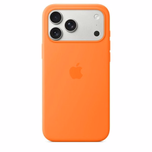 iPhone 17 Pro Max silikoninis dėklas su MagSafe – oranžinė
