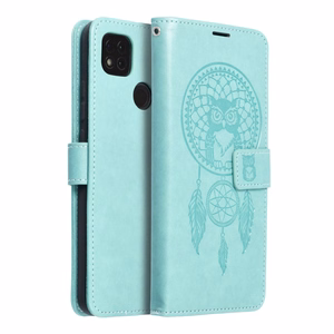 MEZZO knyginis dėklas telefonui XIAOMI Redmi 9C / 9C NFC sapnų gaudyklė žalia