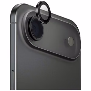 Uniq Optix aliuminio kameros objektyvo apsauga iPhone 17 Air su aplikatoriumi - juoda
