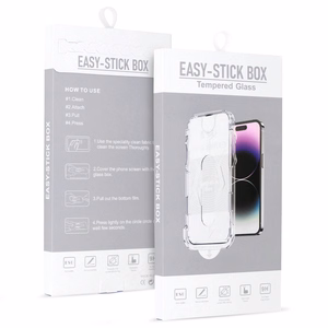 Закалённое стекло Full Glue Easy-Stick Box для iPhone X/XS чёрное