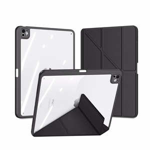 DUX DUCIS dėklas MAGI (m) su pieštuko laikymo vieta skirtas iPad Pro 13 (2024) - juodas (m)