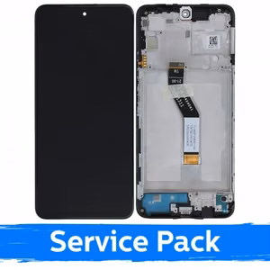 LCD Display Compatible With Xiaomi Poco M4 Pro 5G / Redmi Note 11S (5G) Black With Frame / (Service Pack)