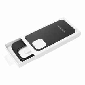 Dėklas Mag Leather Case Apple iPhone 16 Plus tamsiai violetinis