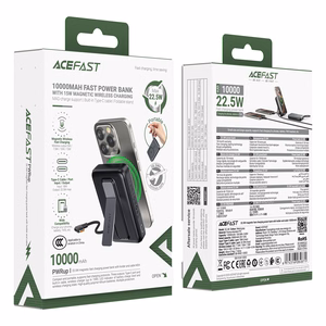 External battery Power Bank Acefast M24-10000 22.5W Magnetic Wireless 10000mAh black