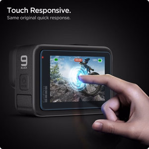 Spigen Glass.tR Slim grūdinto stiklo ir plėvelės 2 dalių rinkinys GoPro Hero 9 / 10 / 11 / 12 - skaidrus