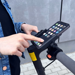 Wozinsky metal bicycle phone laikiklis, scooters juodas (WBHBK3)