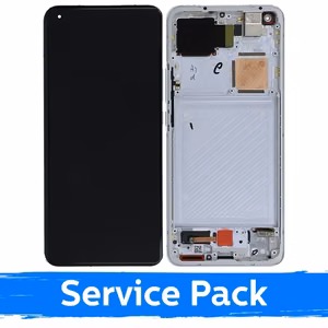LCD-дисплей для Xiaomi Mi 11 Ultra с рамкой / Ceramic White / (Service Pack)