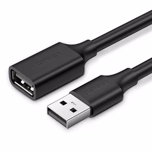 USB kabelio ilgiklis Ugreen USB-A to USB-A 1.5m juodas (10315)