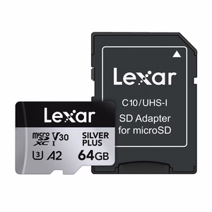 Karta pamięci Lexar High-Performance Silver Plus microSDXC 64GB + adapter