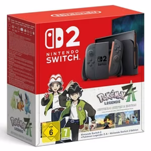 Nintendo Switch 2 + Pokémon Legends: Z-A (Switch 2 Edition) – nešiojamosios žaidimų konsolės rinkinys, 7,9 col. jutiklinis ekranas, 256 GB, Wi-Fi, juodas