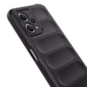 Magic Shield dėklas telefonui Xiaomi Redmi Note 12 5G / Poco X5 5G lankstus šarvuotas dėklas juoda