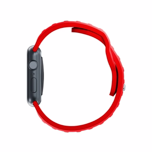 42/44/45/46/49 mm Red (big) - 3mk Silicone Watch Strap for Apple