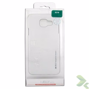 Mercury I-Jelly dėklas, skirtas Samsung Galaxy A3 (2016), sidabro spalvos