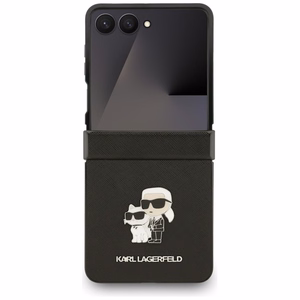 KARL LAGERFELD чехол для SAMSUNG Z Flip7 KLHCZF7SAPKCNPK (Saffiano KC PIN) чёрный