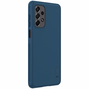 Nillkin Super Frosted Shield Pro patvarus dėklas Samsung Galaxy A73 mėlynas