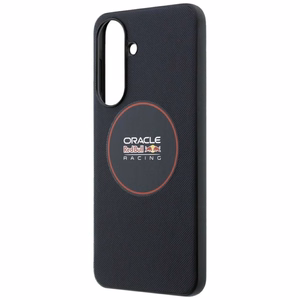 Red Bull dėklas Samsung A57 (Meshed PU Red Ring & Metal Buttons) tamsiai mėlynas