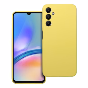 Silikoninis 2mm dėklas telefonui SAMSUNG A05S citrininis