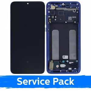 LCD дисплей для Xiaomi Mi 9 Lite с рамкой Aurora синий (Service Pack)